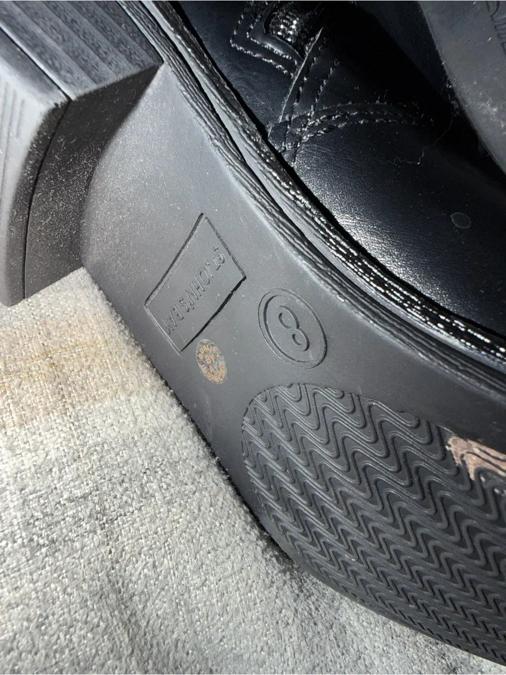 St. John's Bay Black and Brown Over-the-Knee Riding Boots